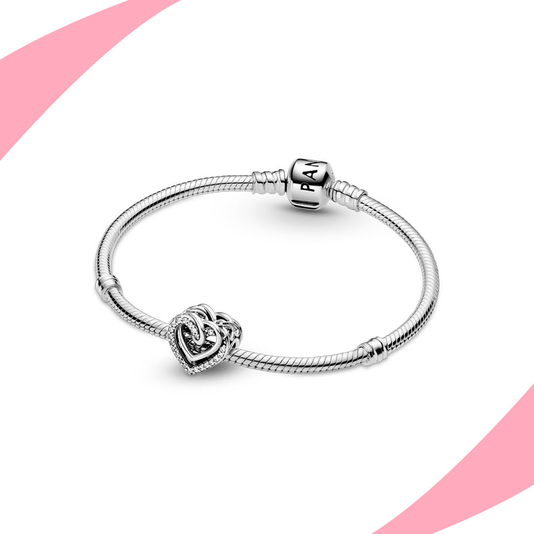 Charm Doble Corazón Entrelazado - Imagen 3