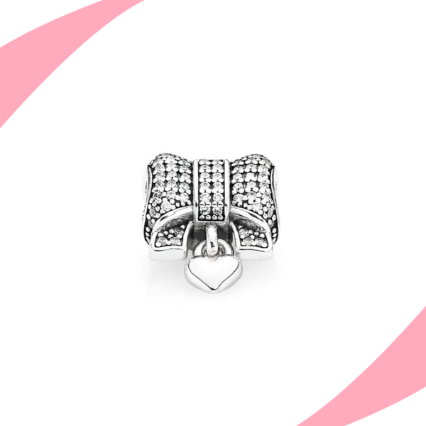 Charm Moño Plateado - Imagen 2