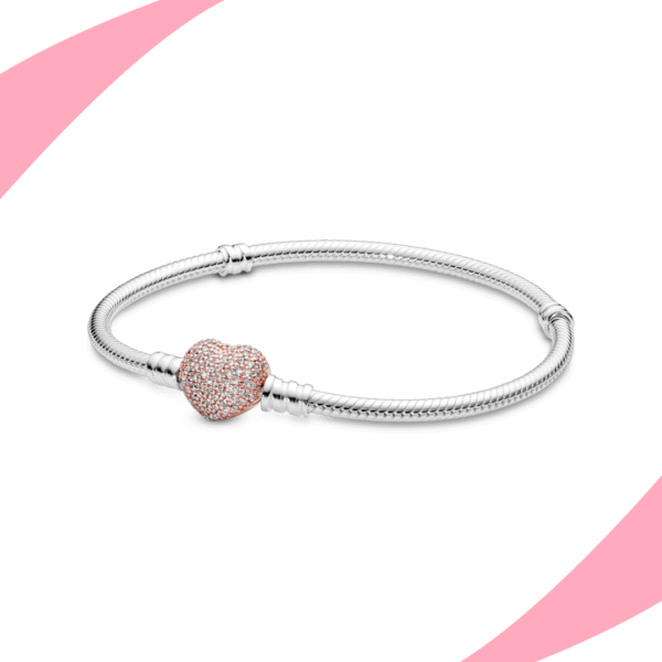 Pulsera Corazón Cristal Pink