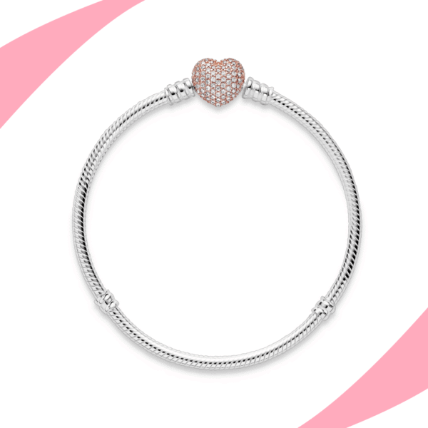 Pulsera Corazón Cristal Pink - Imagen 2