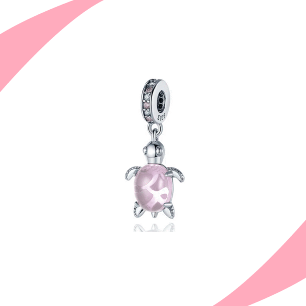 Charm Tortuga Rosa