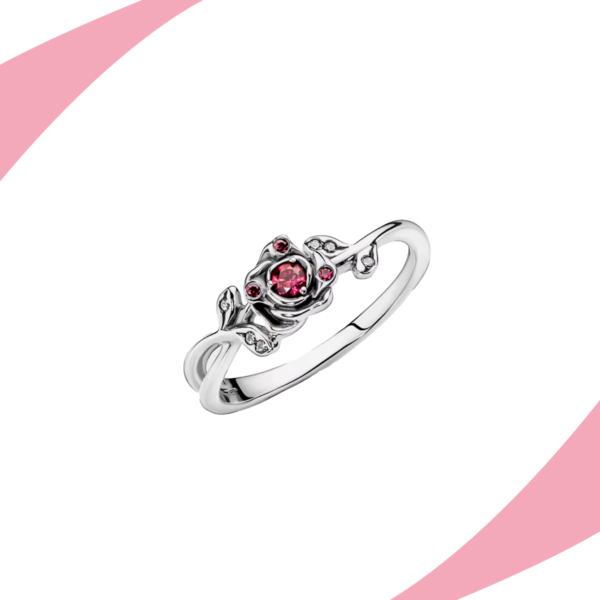 Anillo Rosa de la Bella y la Bestia